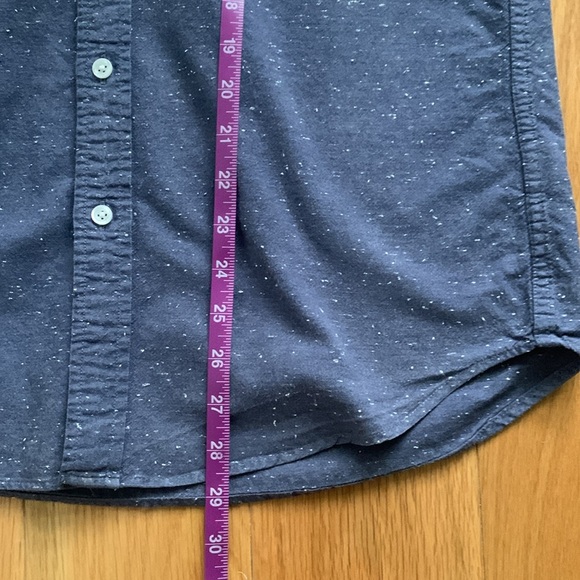 JCrew Mercantile Men’s Dress Shirt blue speckled - Picture 5 of 6